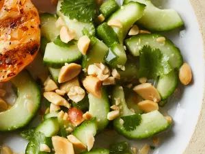 Pickled Cucumber With Peanuts