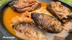 Fufu With Light Soup( Dried Fish)