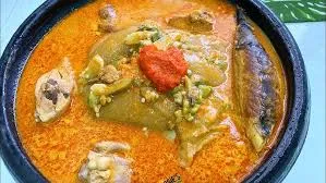Kokonte, groundnut soup, kotodzwe, tuna, intestine