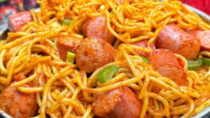 Spaghetti with Chicken and Sausage