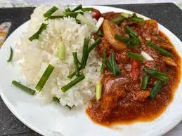 Rice and beef stew