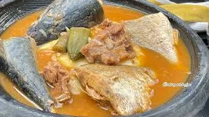 Fufu with Light Soup – 2 Pcs Fresh Fish