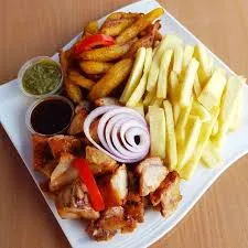 Fried yam with Chofi