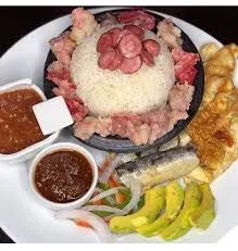 Oil Rice(sardine,egg and sausage)