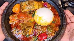 Banku with Okro Stew ( wele & Tilapia)
