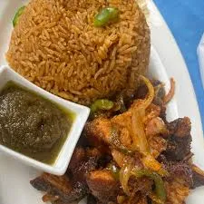 Fried rice with pork chops