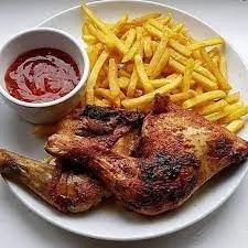 Beef shawarma with fries