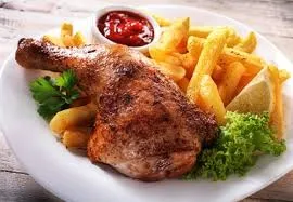 Yam Fried And Chicken