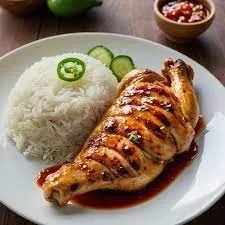 Plain Rice with grilled Chicken