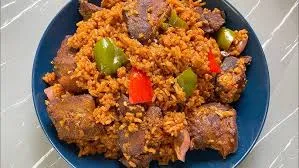 Jollof Rice & Assorted Meat