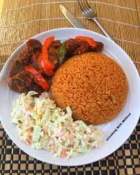 Beef Souce Vegetable with Jollof