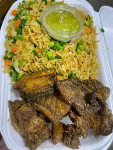 Fried Rice With Grilled Pork