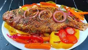 Grilled red fish