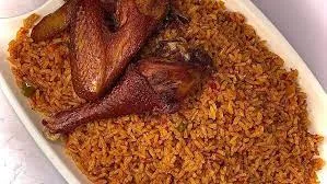 Nigeria jollof with turkey
