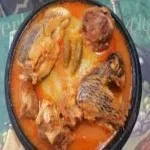 Fufu with tilapia soup