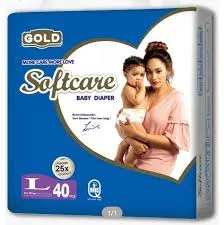 softcare diaper 40pics (L)