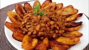 Plantain with Beans