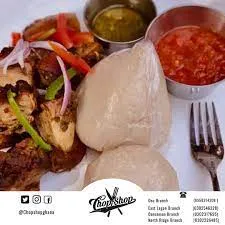 Banku with Pork