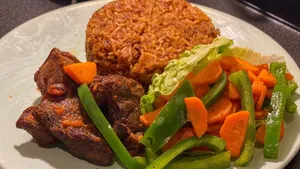 Fried Yam With Beef