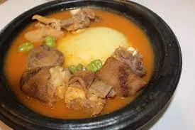Goat light soup with any side dish