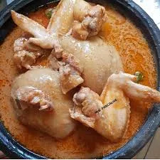 Kokonte with groundnut soup