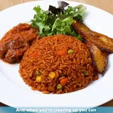 Jollof rice with chicken