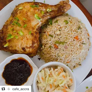 Charcoal chicken with Fried Rice