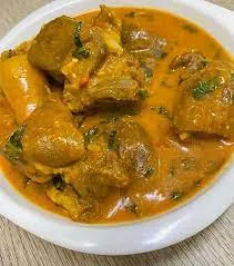 Ogbono soup with turkey or chicken