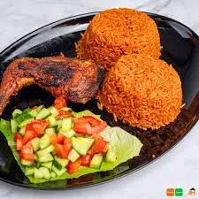 Jollof rice with chicken
