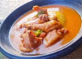 Fufu with Chicken light soup