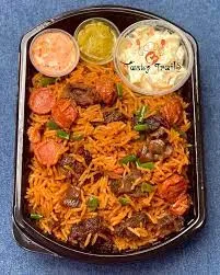 Assorted beef jollof rice