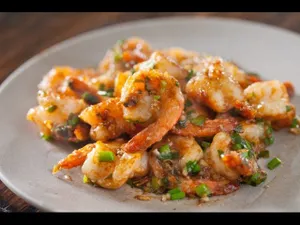 Prawns in Ginger and garlic sauce