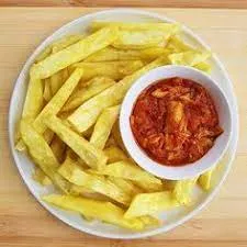 Crispy fried yam