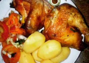 Potato With grilled chicken