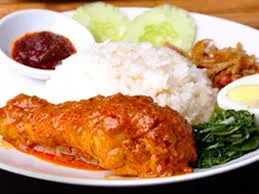 Plain Rice with Chicken