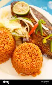 Jollof rice with fish