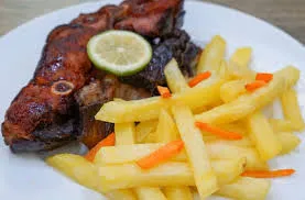 Potato chips With Goat Meat