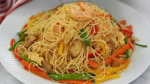 Spaghetti with Chicken and Sausage