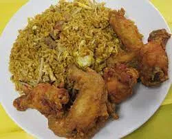 Fried Rice with Chicken wings