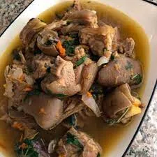 cow meat light soup
