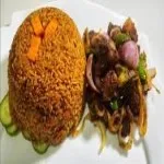 Pork jollof