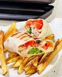Special shawarma with fries