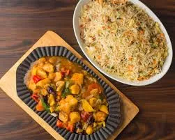 Chicken Souce with Fried Rice