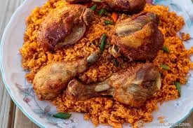 Jollof rice with chicken