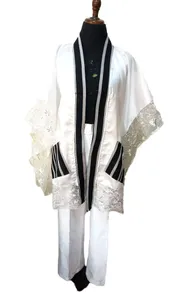 2pcs MIKADO set Type: trouser / kimono/ Aso oke pocket and neckline.