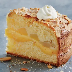 Apple cinnamon custard cake