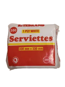 SERVIETTE 1PLY RITEBRAND, DOYL