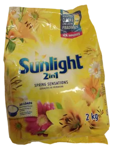 WASHING POWDER SUNLIGHT 2KG, REG BAG