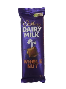 CHOC SLAB CADBURY 80G, WHOLE NUT