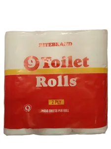 TOILET ROLLS 2PLY RITEBRAND 9UN PACK